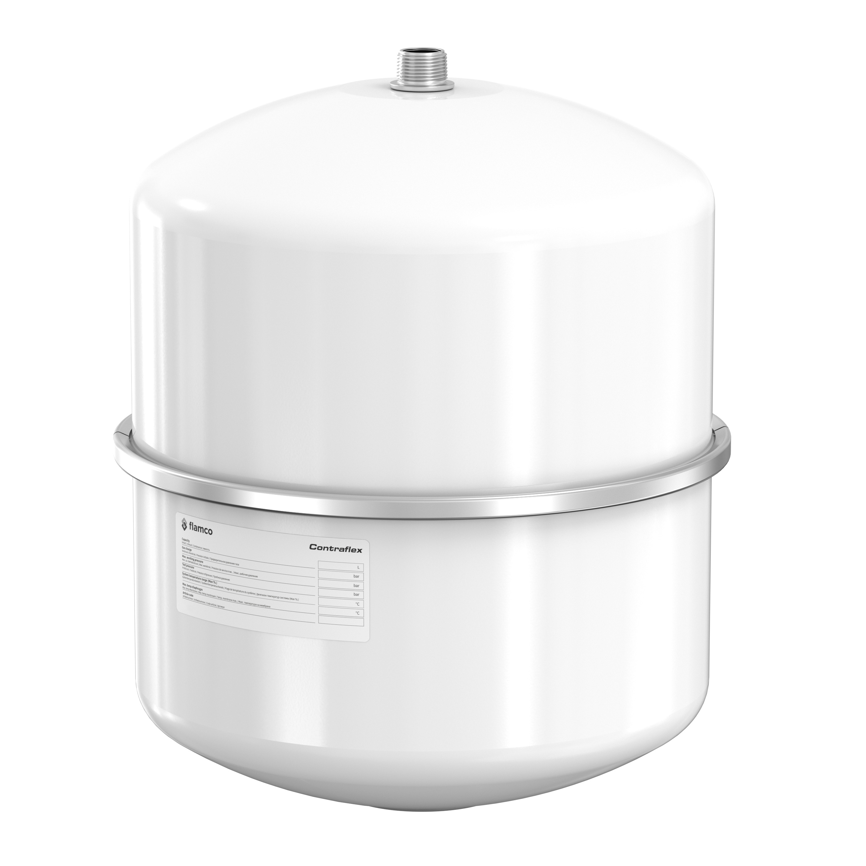 Flamco Ausdehnungsgefäß Contraflex 25 L/1,5 bar (3 bar) weiß, für HZ