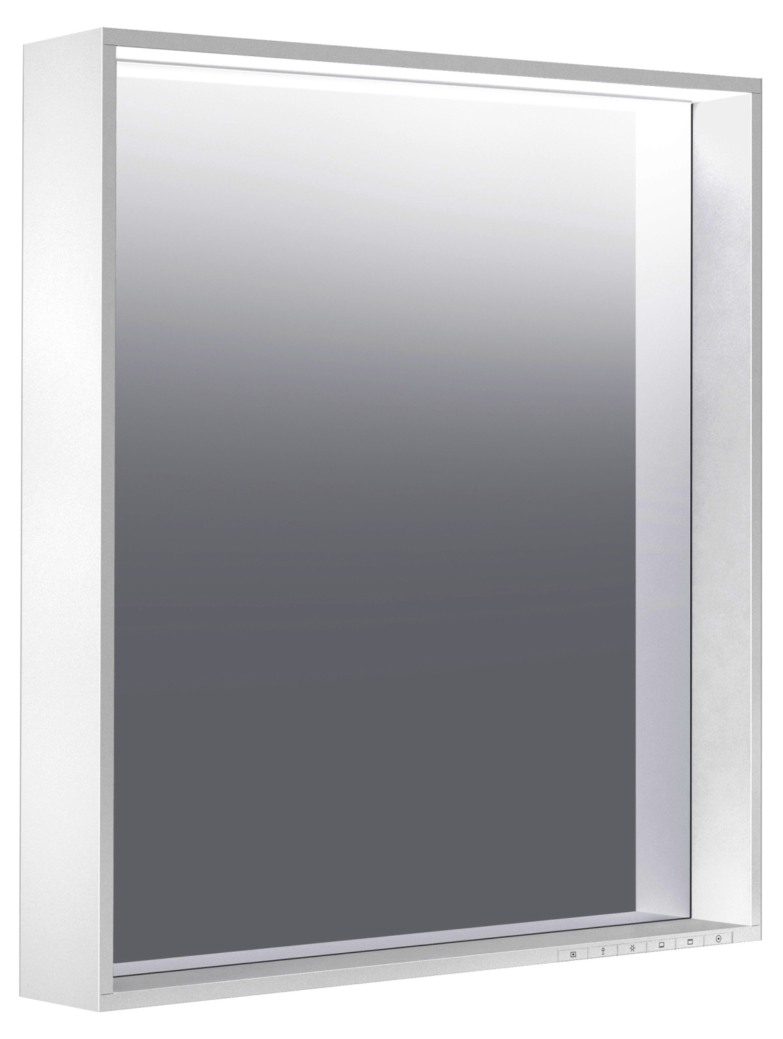 KEUCO Lichtspiegel X-Line 33298, mit Spiegelheizung, inox, 650x700x105mm