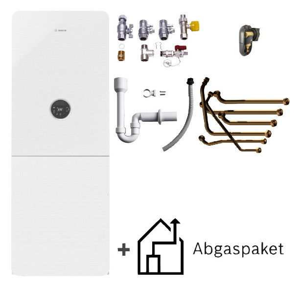BOSCH Gas-BW-Plus-Paket BOPA GC-S5315 GC5300i WM 24/120 waagrecht, C33x rot