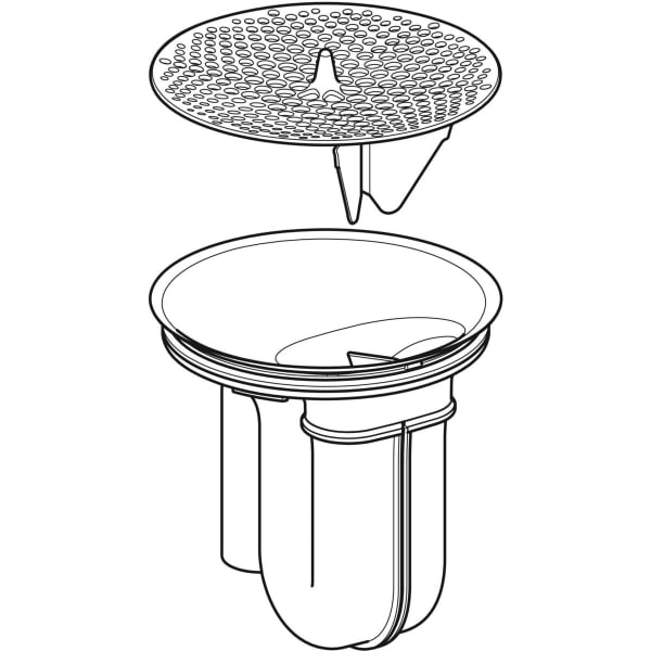 Geberit Urinalgeruchsverschluss von oben wechselbar