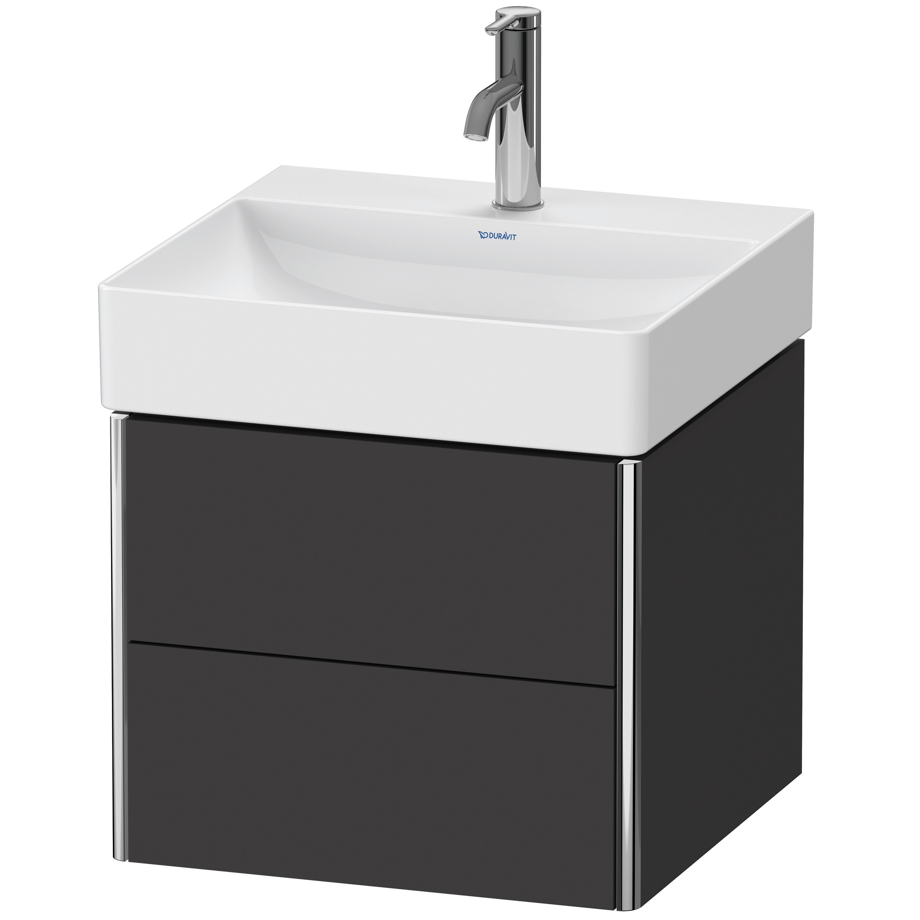 Duravit WTU XSquare wandhängend,397x484x460mm 2 Schubkästen,Graphit Supermatt