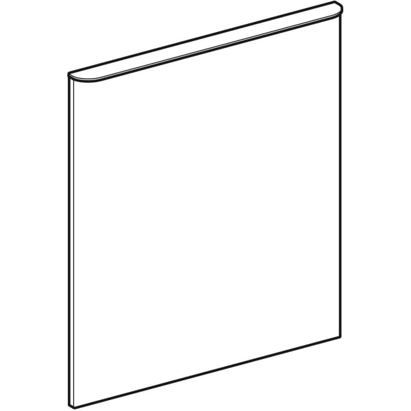 Geberit Tür f. Smyle Unterschrank für WT, eckig B:55cm, A:li, sand-grau