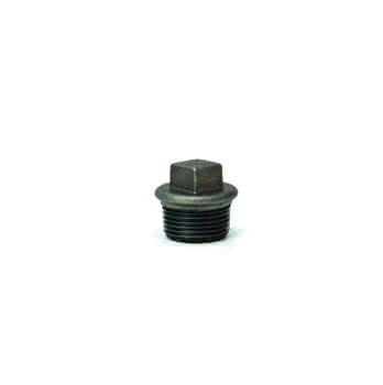 gebofittings Temperguss Gewindefittings 290 - Stopfen mit Rand 1 1/4", schwarz gebofittings Temperguss Gewindefittings 290 - Stopfen mit Rand 1 1/4", schwarz