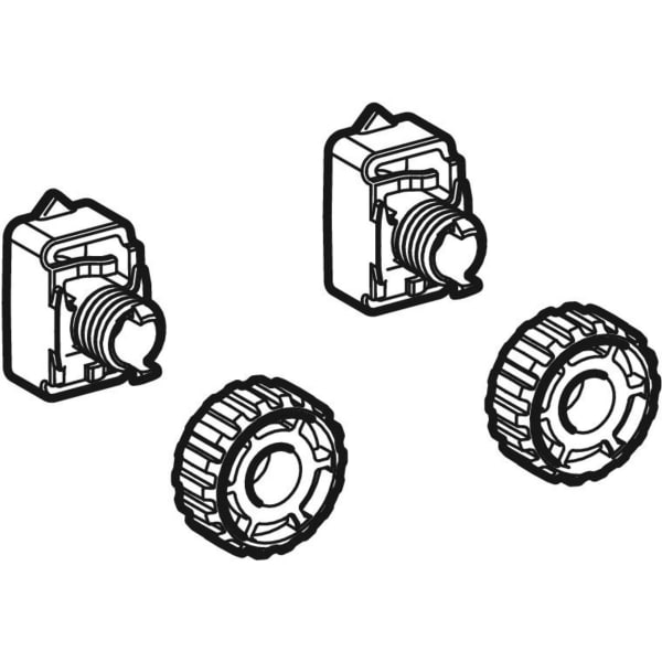 Geberit Kunststoffmutternset für Gewindestangen M8