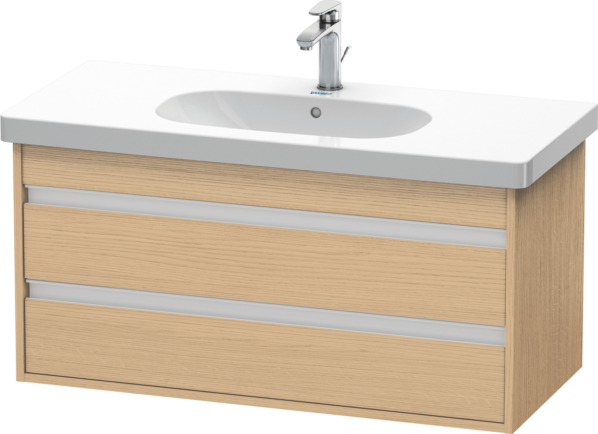 Duravit WTU wandhängend Ketho 455x1000x480mm 2 SchKa, für 034210, Eiche Natur