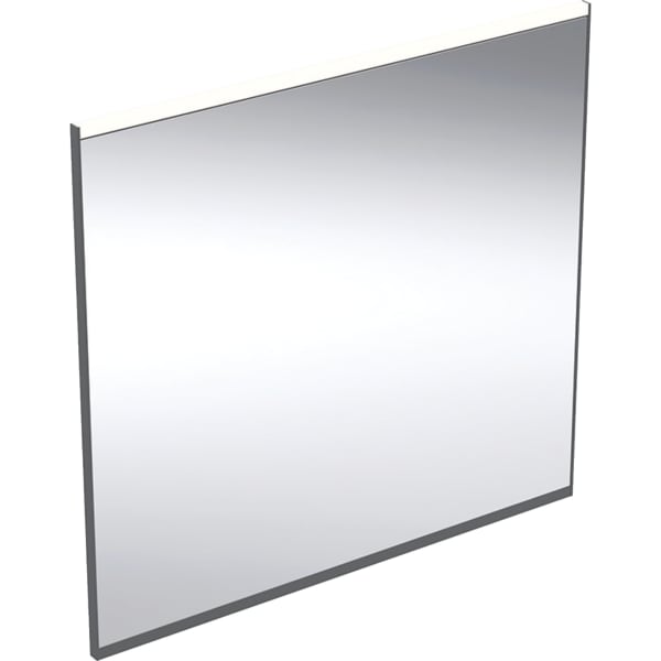 Geberit Option Plus LSP, eckig, direkte Bel. u. ind. Bel., 75x70x3,5cm, swm/alu elox