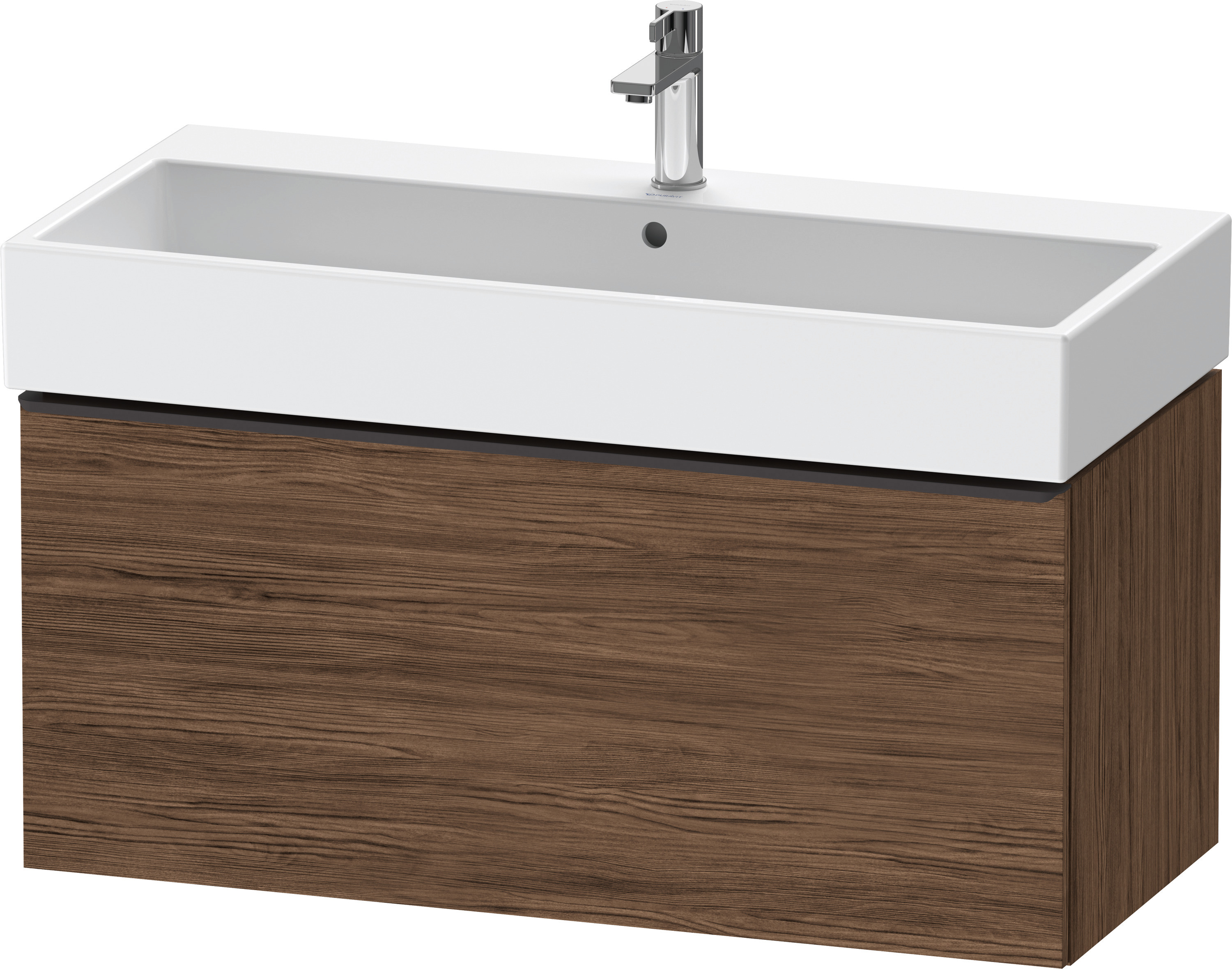 Duravit D-Neo WTU,Wdh,Ausz:1,Gr:Diamant Schw. 984x442x440mm,Nussbaum Dunkel Matt,Dekor