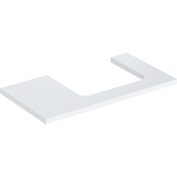 Geberit ONE WT-Platte, Ausschnitt re, für AWT 90x3x47cm, weiß hgl.