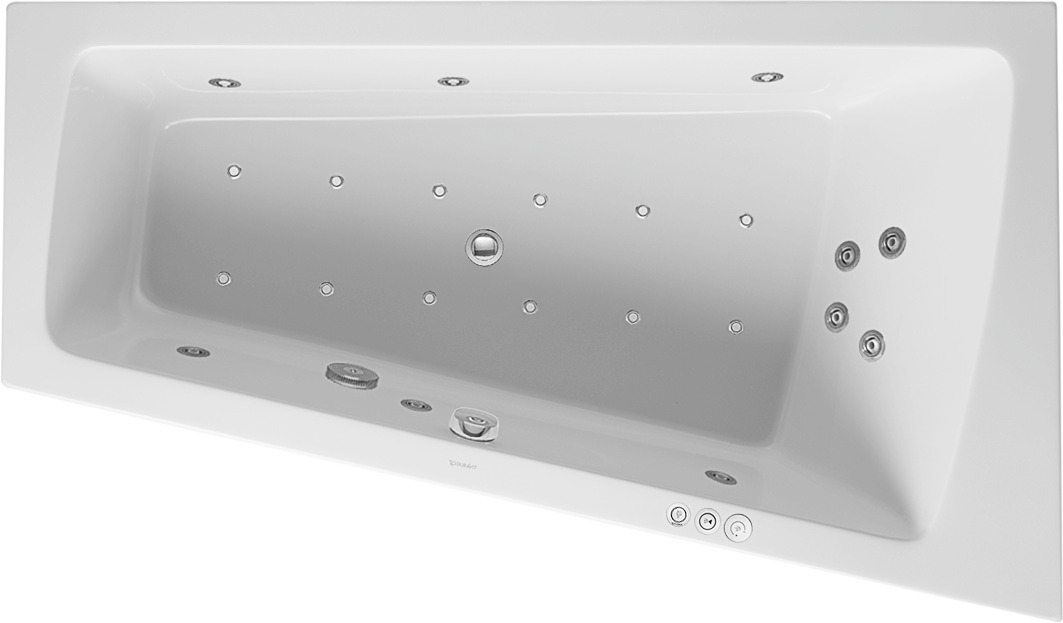 Duravit Whirlwanne Paiova 1700x1000mm, weiß Einbauversion, Ecke re. Combi P