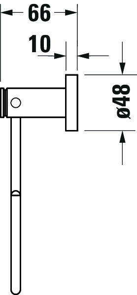 DU D-Code Handtuchring, Chrom