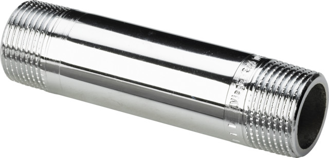 Viega Langnippel 3530 in R1/2 x 40mm Rotguss verchromt