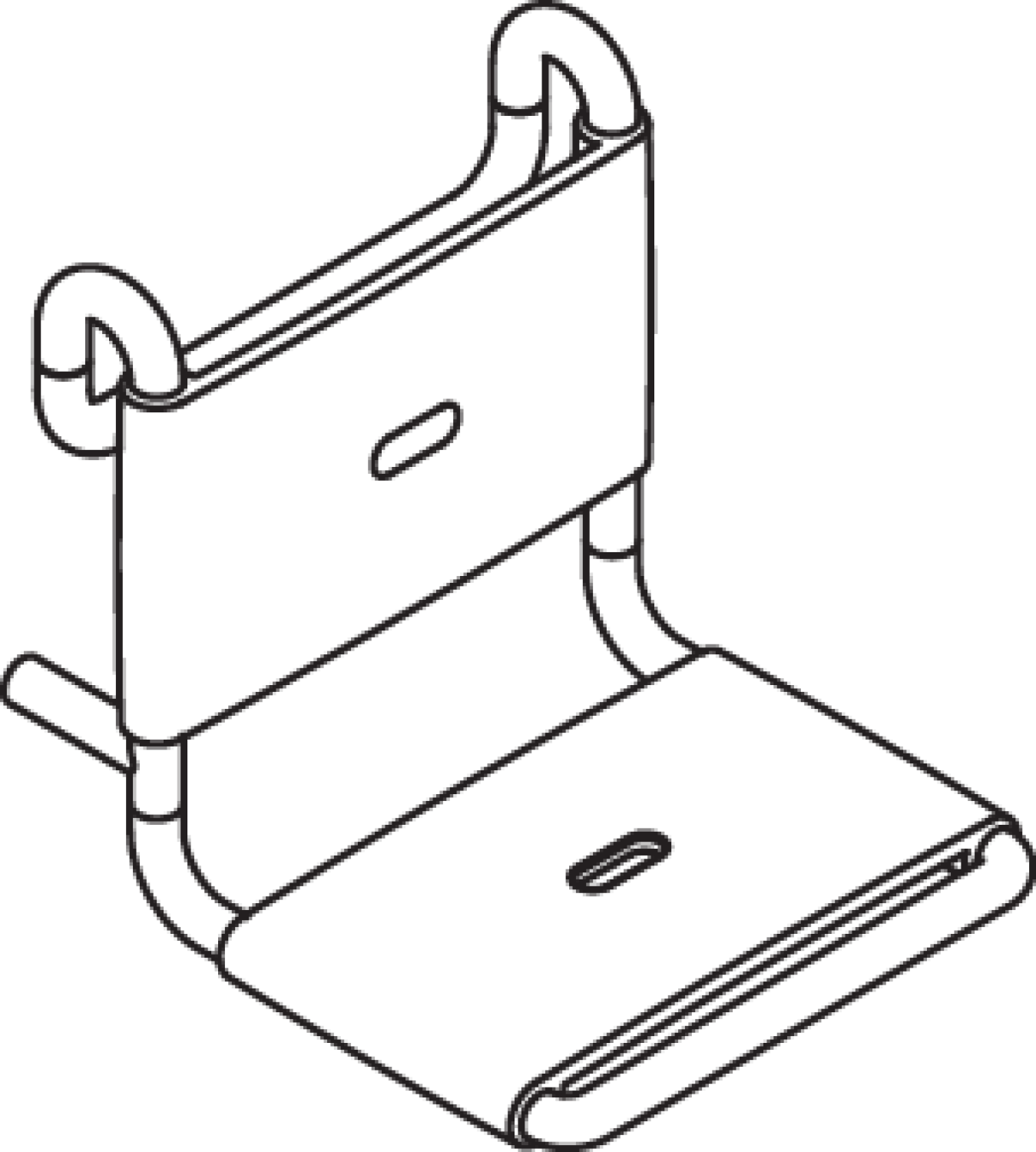 HEWI Einhängesitz B=450mm,T=500mm,H=472mm reinweiß