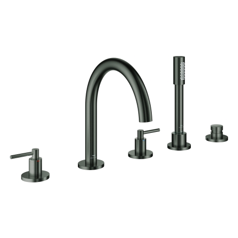 GROHE 5-L-Wannen-Kombin. Atrio 29407 FMS Hebelgriff hard graphite gebürstet