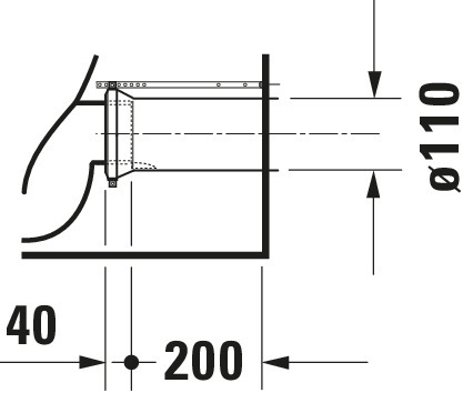 Duravit SWC Kombi White Tulip, 650mm, Weiß rimless, Tiefspüler