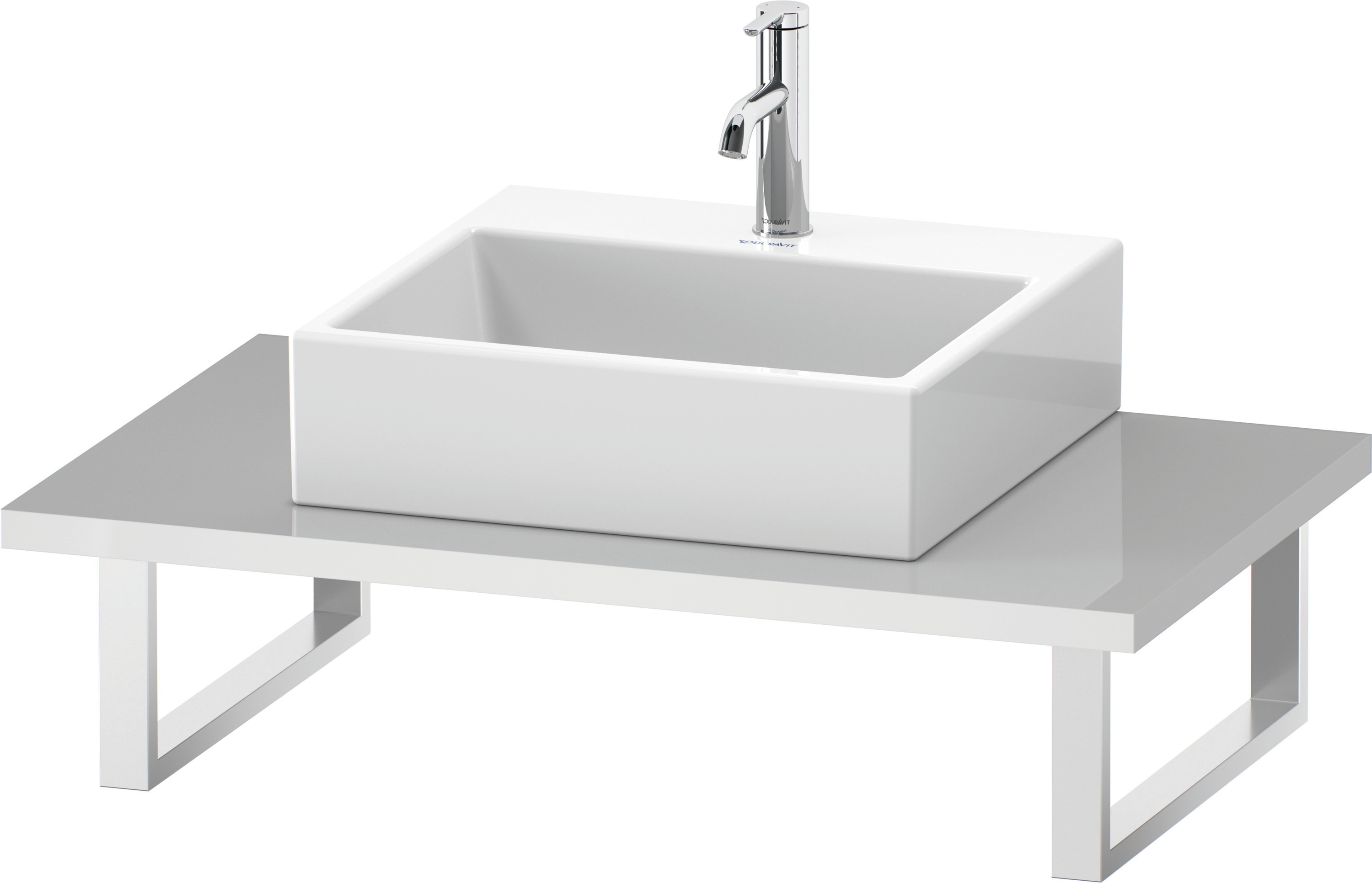 Duravit Konsole variabel DuraStyle 1 Ausschnitt, 30xvar.x550, Eiche Schwarz