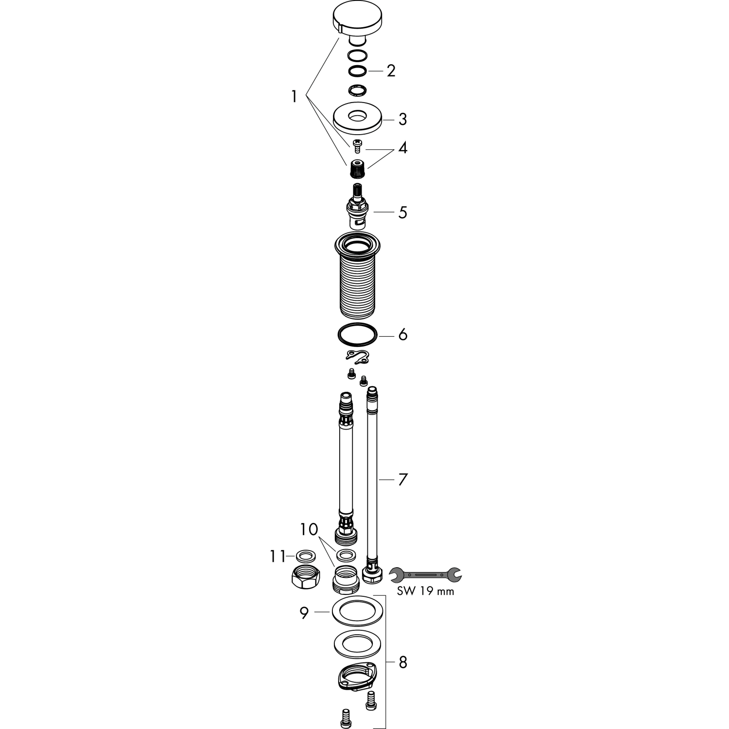 Hansgrohe Geräteabsperrventil F21 chrom