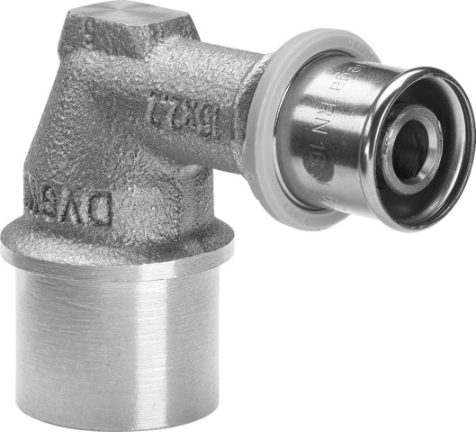 Viega Winkel mit SC Sanfix P 2114.1 in 16mm x Rp1/2 Rotguss