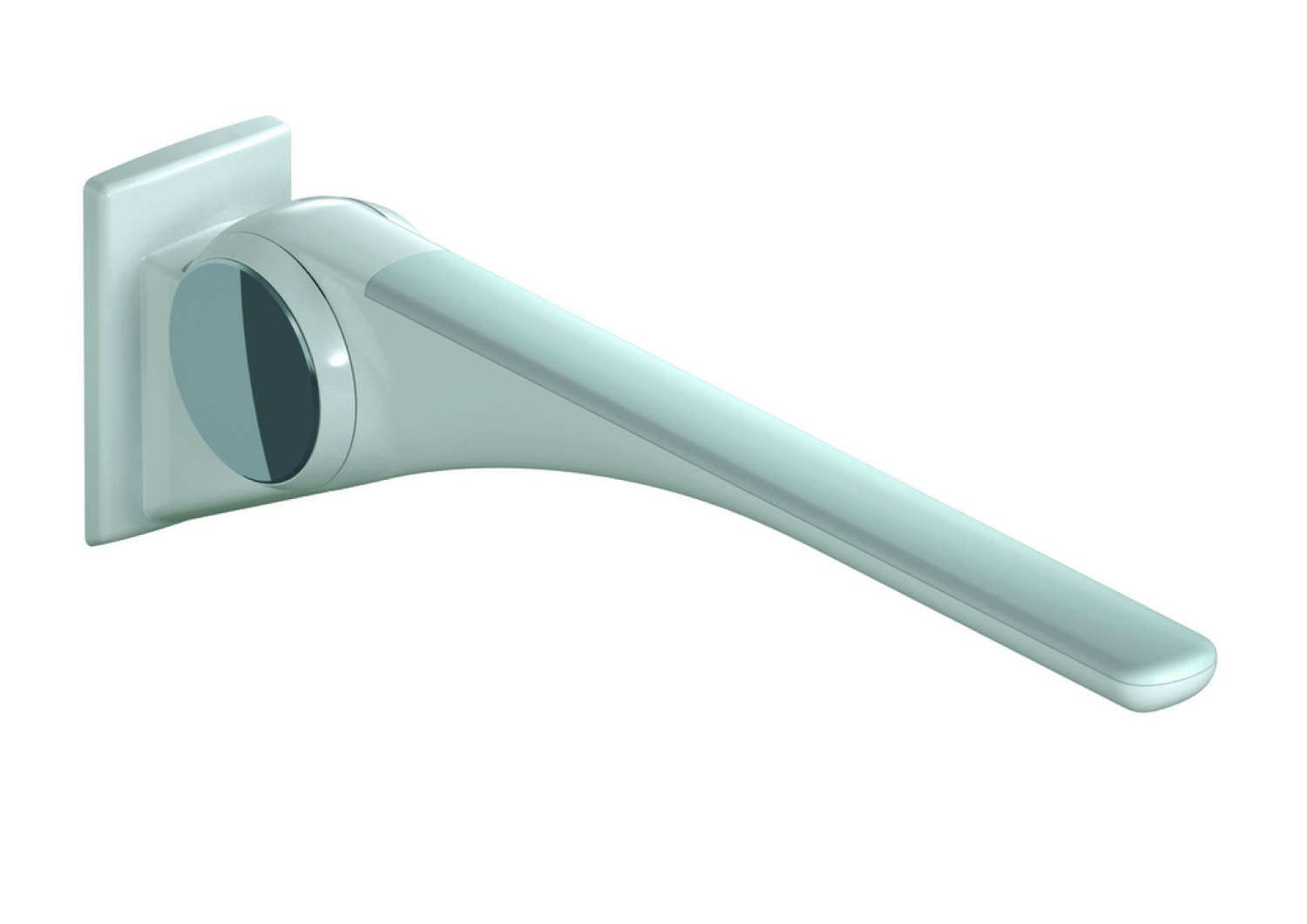 HEWI Stützklappgriff Basic,850 mm weiß hochgl.- weiß matt