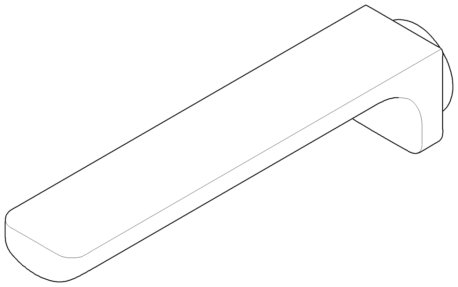 DO Auslauf ERSATZTEILE 09119609010 49 x 54 x 235 mm Chrom