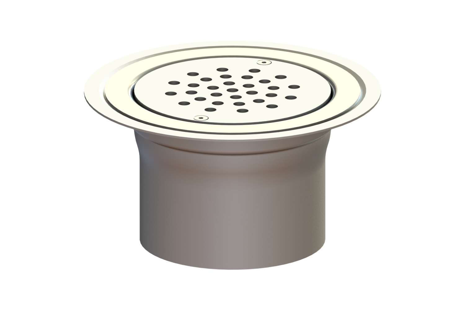 KESSEL-Aufsatzstück Ferrofix Sys 125, für PVC-Beläge, Lochrost, L 15