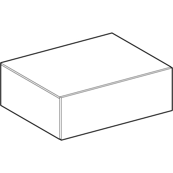Geberit Xeno2 Seitenschrank mit 1 Schublade 58x20x46,2cm, weiß