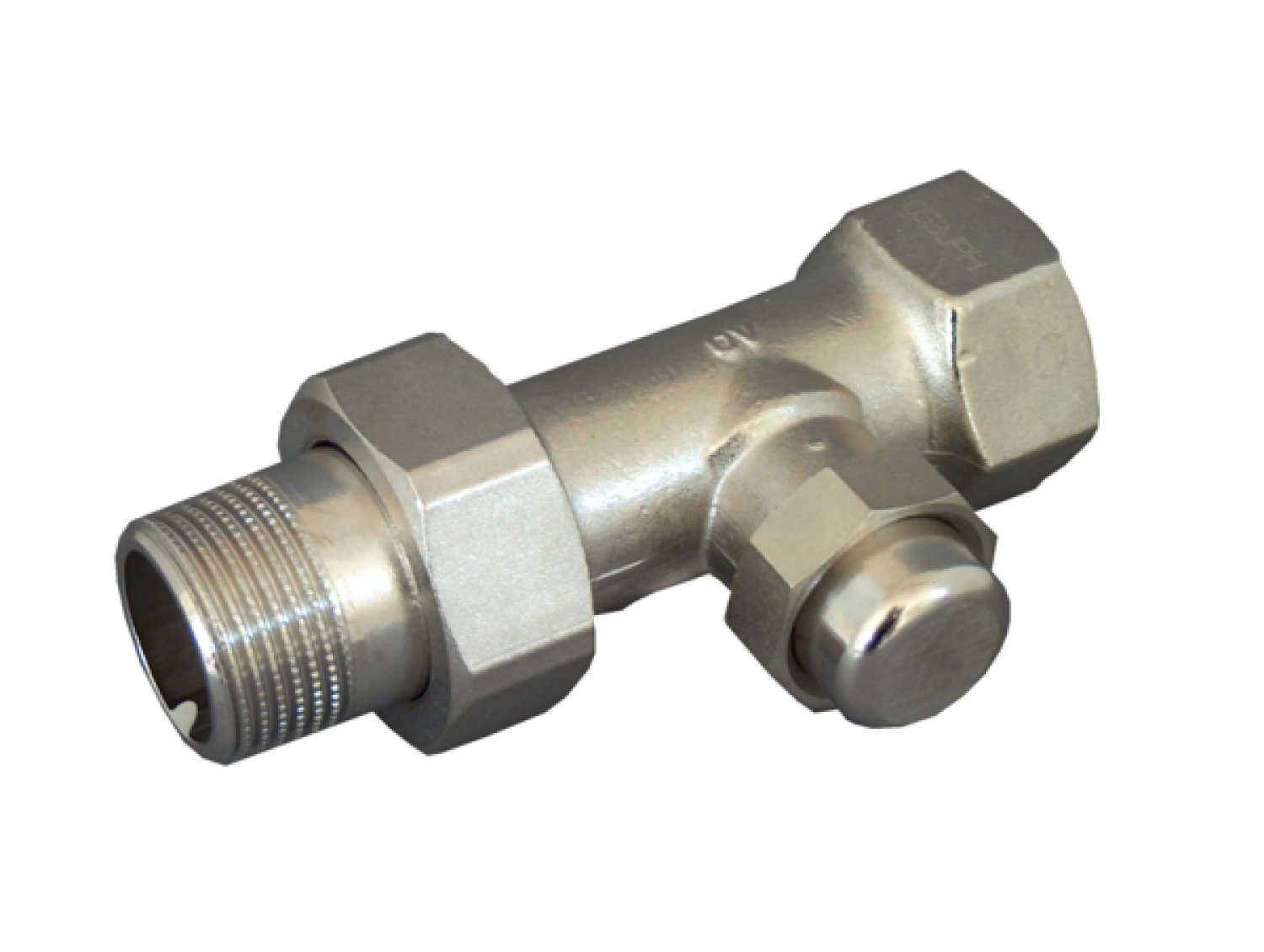 OVENTROP-HK-Verschraubung "Combi LR" DN10, 3/8", PN10, Ms, Dg, vernickelt
