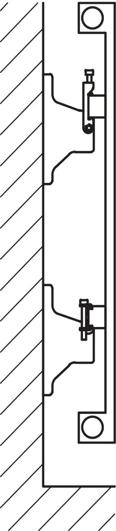 Kermi Heizwand HVN Typ10 BH1800x43x700mm QN1198, RAL9016, 6 bar, ANB12
