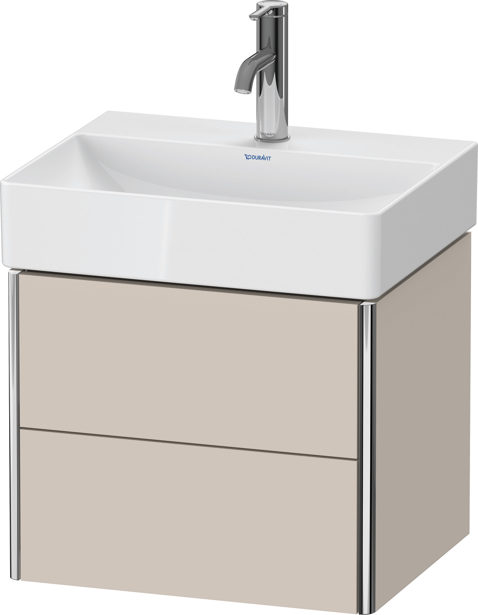 Duravit WTU XSquare wandhängend, 2 Schubk. 397x484x390mm, Taupe