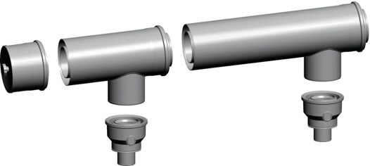 Wolf Grundbausatz 2er-Kaskade DN110/160 Ausführung: raumluftunabhängig Wolf Grundbausatz 2er-Kaskade DN110/160 Ausführung: raumluftunabhängig