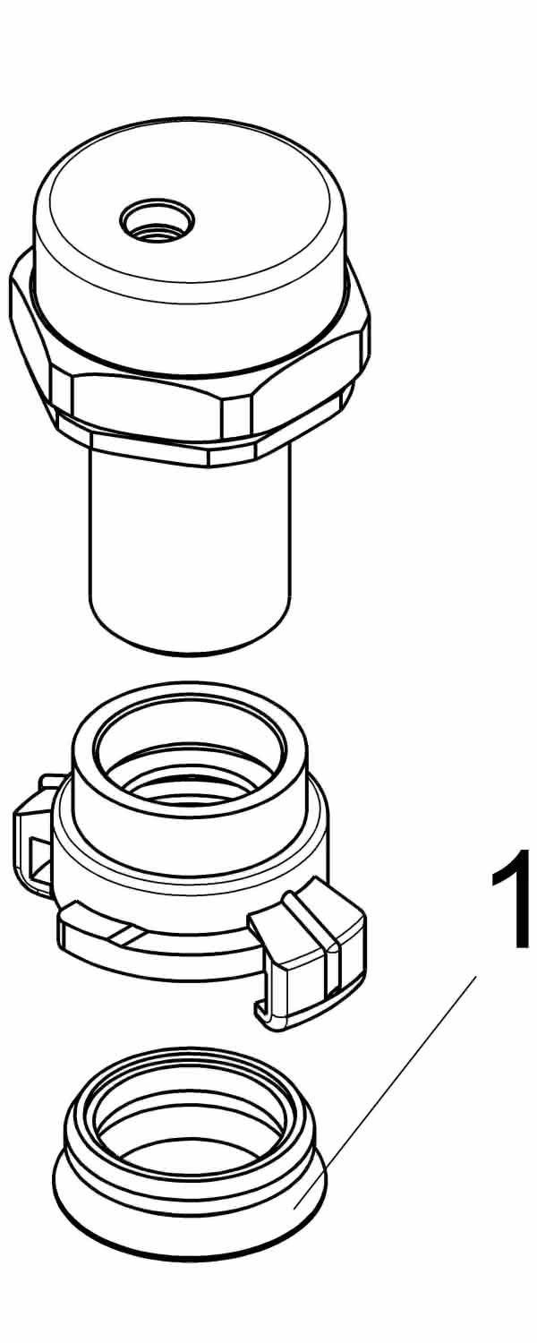 Gartenspritze DN25 1", MS Form Siro,m.Schnellk.,KTW,W270