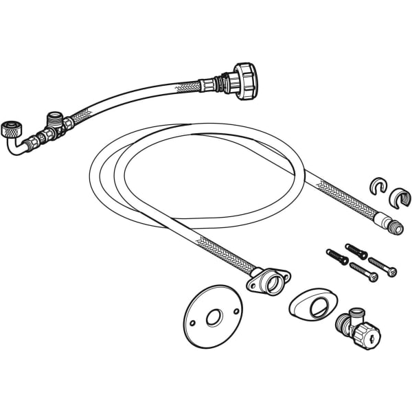 Geberit Wasseranschlussset für UP-SPK 12/15cm für Geberit AquaClean Tuma WC-Aufsätze