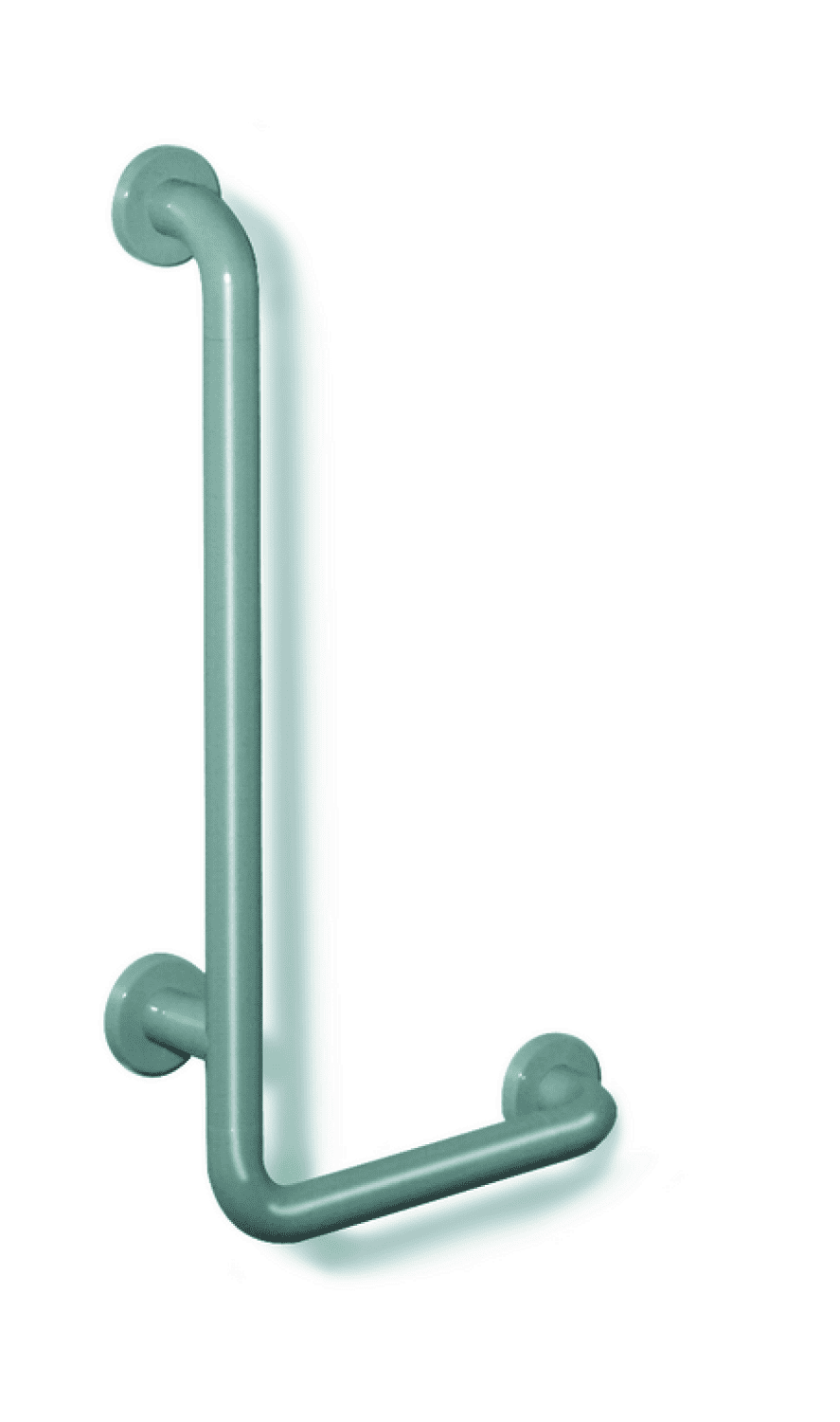 HEWI Winkelgriff Ser 801,d:33,Alu.-Kern, AM:600mm, W:300mm signalweiß