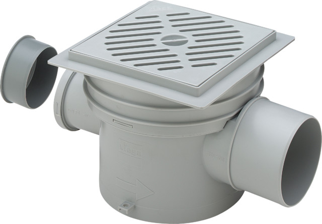 Viega Kellerablauf Optifix 3, 4989 in 70x100mm Kunststoff grau Viega Kellerablauf Optifix 3, 4989 in 70x100mm Kunststoff grau