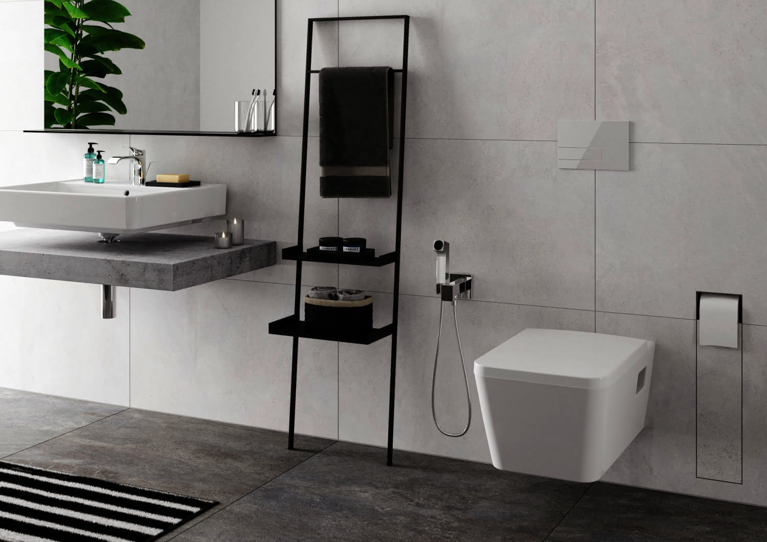 Hansgrohe Waschtischmischer 80 Vivenis mit Zugstangen-Ablaufgarnitur chrom