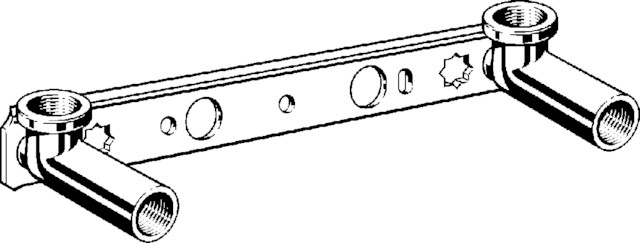 Viega Montageeinheit Gemini 94478 in Rp1/2xRp1/2x45x150x200mm Rotguss