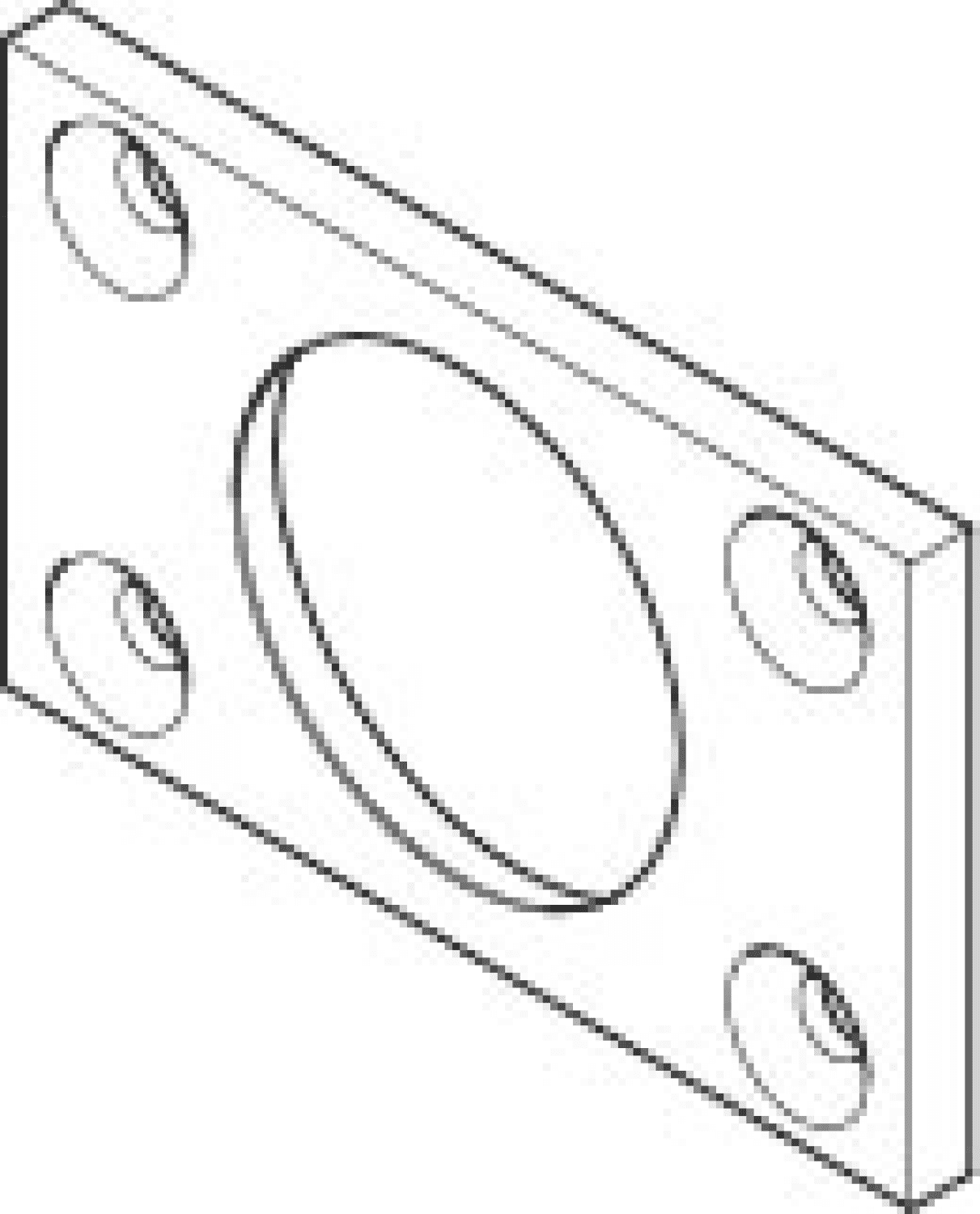 DO WaterBar Halter ERSATZTEILE 091102138 60 x 37 x 4 mm