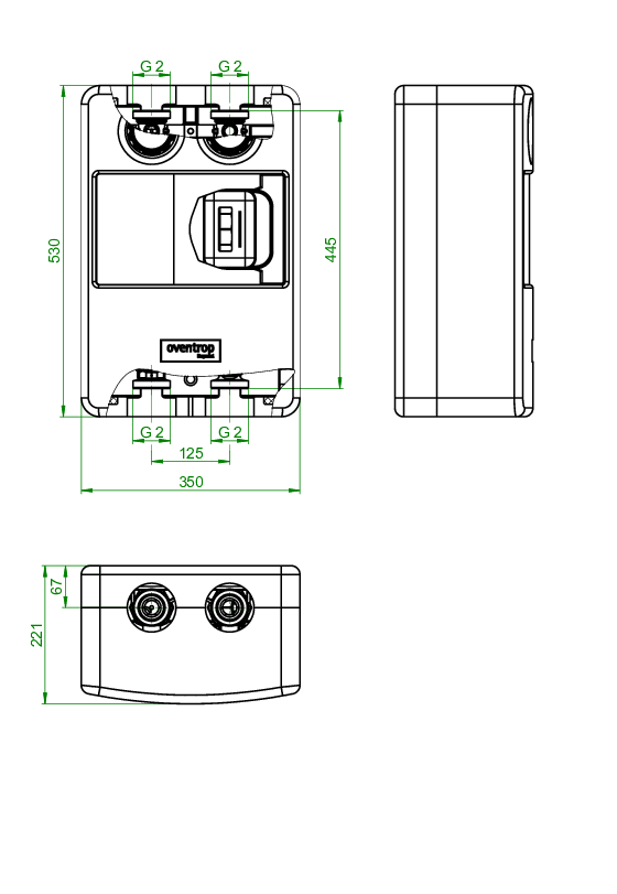 OVENTROP-Station Regumat M3-180 DN 32, ohne Pumpe OVENTROP-Station Regumat M3-180 DN 32, ohne Pumpe