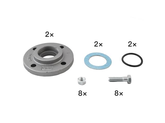 BIRAL Zubehör HLKKS Gewindeflansch Z30, 2"xDN50, 40mm (2x20)