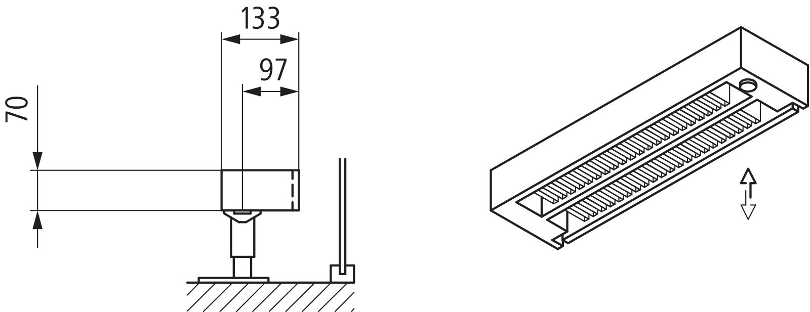 Kermi L-Kon S Typ22 BH140x133x1400mm QN1012,weiß,6bar, m. Abd., AB Uni.,VE2,5