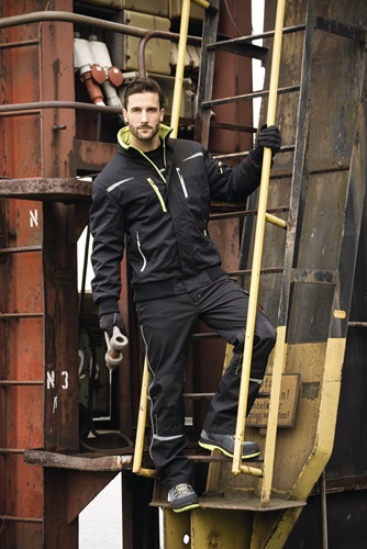 Pilotenjacke Terrax Workwear Gr.XXL schwarz/limette TERRAX Pilotenjacke Terrax Workwear Gr.XXL schwarz/limette TERRAX