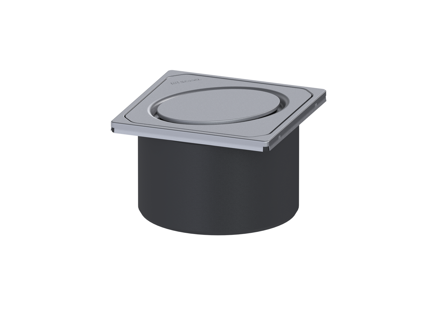 KESSEL-Aufsatzstück Designrost Oval, V2A, L 15
