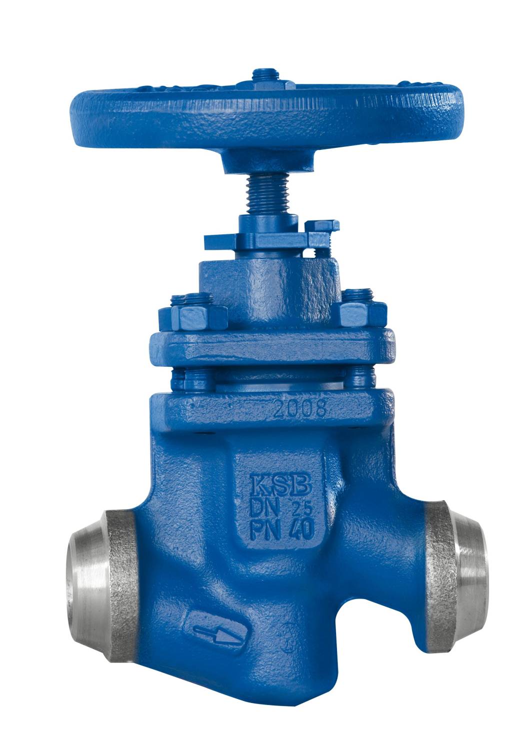 KSB Schweißenden-Absperrventil BOA-HE Gehäuse aus GP 240 GH, PN25/40 DN125