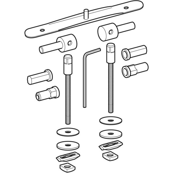 Geberit Set Scharniere für WC-Sitz