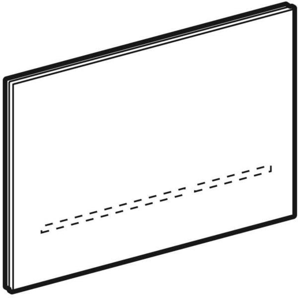 Geberit Sigma80 BetPl. für Sigma UP-SPK 12cm Netz Betr., eckig, 12V, schwarz