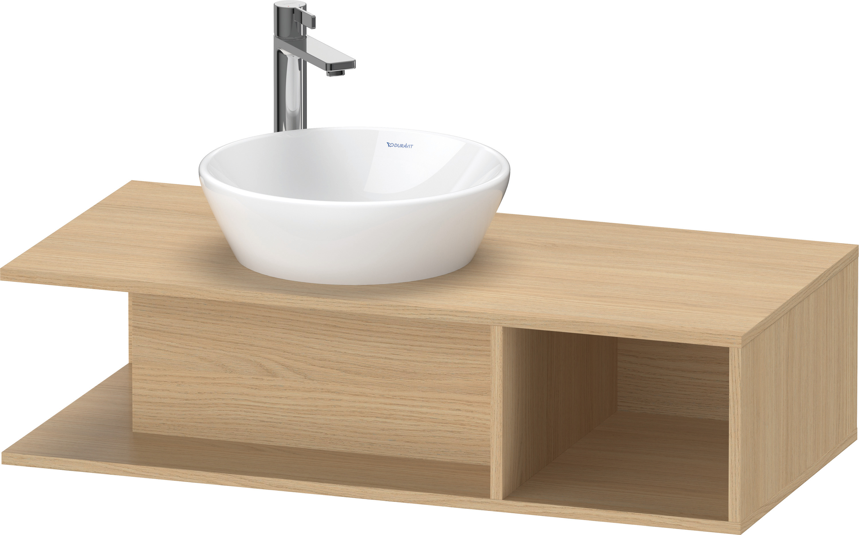 Duravit D-Neo WTU wandh.,1 offenes Fach r., 260x1000x480mm, Eiche Natur