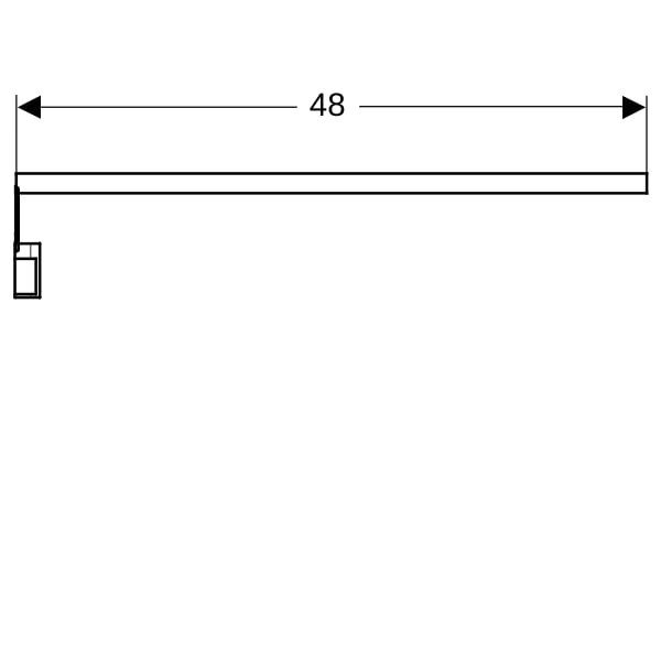 Geberit Lichtleiste für Innenschublade Länge: 48cm