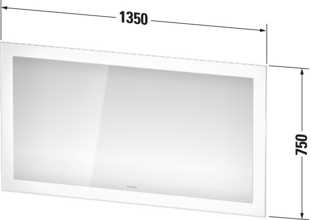 Duravit Spiegel White Tulip WT7063 Weiß (Aluminium) 50x1350x750mm