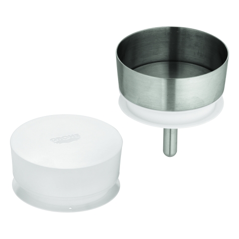 GROHE Deckelset GROHE Blue 40636 2 Deckel edelstahl/weiß GROHE Deckelset GROHE Blue 40636 2 Deckel edelstahl/weiß