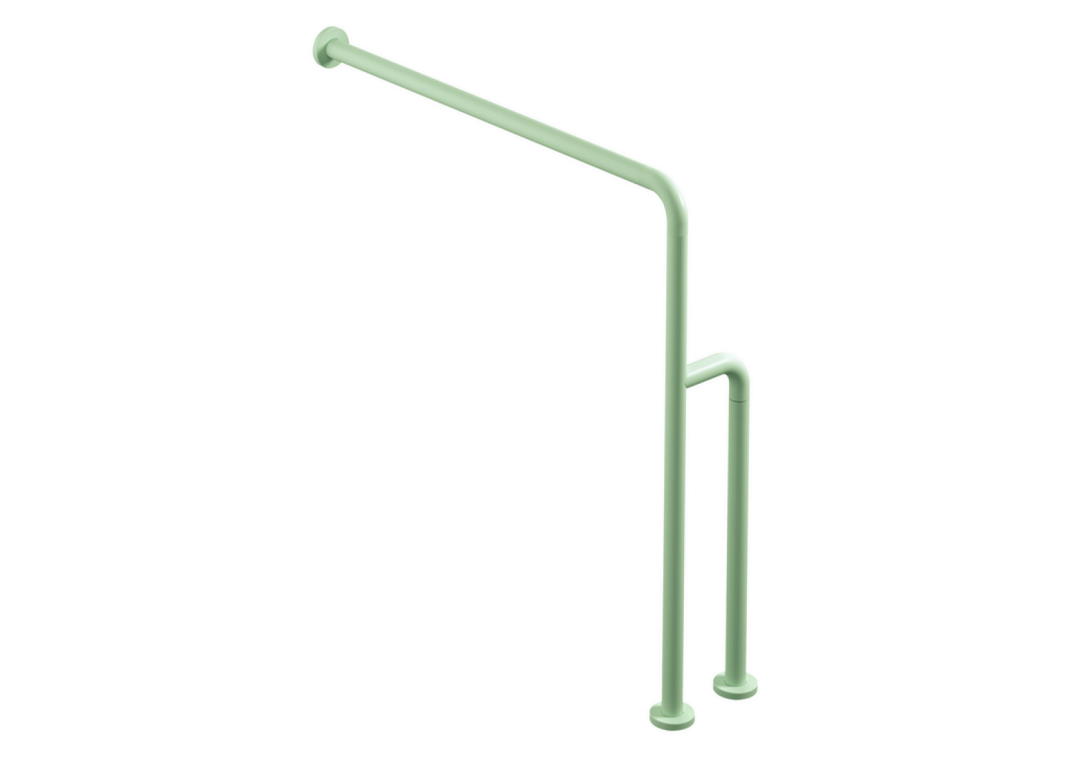HEWI Boden-Wandstützgriff Ser 801, matt, d:33, W1:834mm, AM1:850mm reinweiß