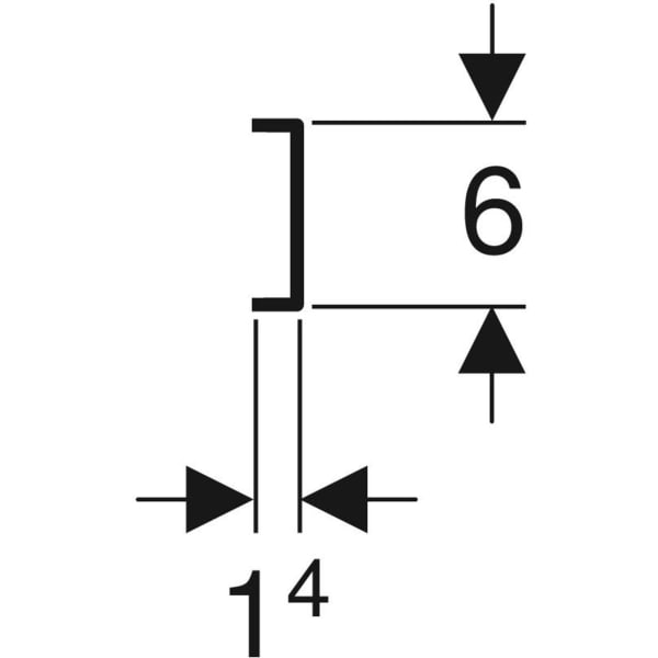 Geberit Montageplatte gerade zweifach Anschlussdistanz 7,65 cm oder 15,3 cm